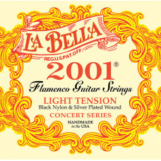 2001FL 2001 Flamenco Light Комплект струн для классической гитары, слабое нат., посеребр., La Bella