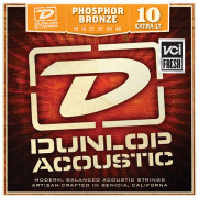 DAP1048 Комплект струн для акустической гитары, фосф.бронза, Extra Light, 10-48, Dunlop