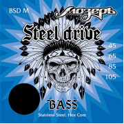 BSD-M Steel Drive Комплект струн для бас-гитары, сталь, 45-105, Мозеръ