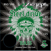 BSD-5ML Steel Drive Комплект струн для 5-струнной бас-гитары, сталь, 45-125, Мозеръ