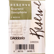 DIR0230 Reserve Трости для саксофона сопрано, размер 3.0, 2шт, Rico