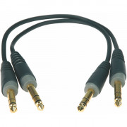AB-JJ0060 Коммутационный кабель 6.3мм, 60см, 2шт, Klotz