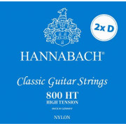 800HT2D Blue SILVER PLATED Комплект струн (две струны РЕ) для классической гитары. Hannabach