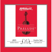J810-1/4M-B10 Prelude Струны для скрипки размером 1/4, среднее натяжение, 10 комплектов, D'Addario