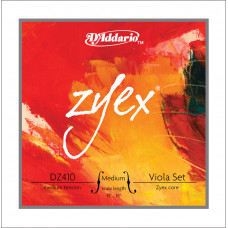 DZ410-MM Zyex Комплект струн для альта среднего размера, среднее натяжение, D'Addario
