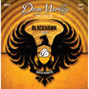 DM8019 Blackhawk 80/20 Комплект струн для акустической гитары, с покрытием, 11-52, Dean Markley