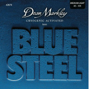 DM2674 Blue Steel Комплект струн для бас-гитары, сталь, 45-105, Dean Markley