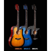 FFG-4101C-BK Акустическая гитара, с вырезом, черная, Foix