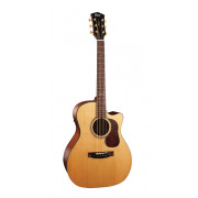 Gold-A6-NAT Gold Series Электро-акустическая гитара, с вырезом, цвет натуральный, с чехлом, Cort
