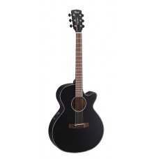 SFX-E-BKS SFX Series Электро-акустическая гитара, с вырезом, черная, Cort
