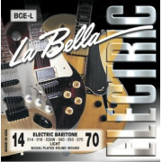 BGE-L Комплект струн для электрогитары баритон, никелированные, Light, 14-70, La Bella