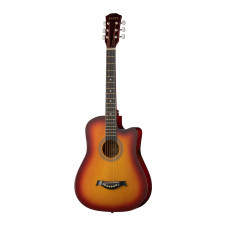 Акустическая гитара Fante с вырезом, цвет санберст (FT-D38-3TS) 