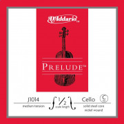 J1014-1/2M Prelude Отдельная струна С/До для виолончели размером 1/2, среднее натяжение, D'Addario