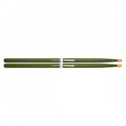 TX5BW-GREEN 5B Барабанные палочки, зеленые, орех гикори, деревянный наконечник, ProMark