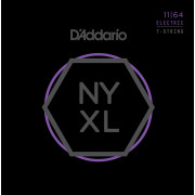 NYXL1164 NYXL Комплект струн для 7-струнной электрогитары, Medium, 11-64, D'Addario