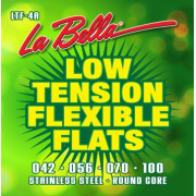 LTF-4A Low Tension Flexible Flats Комплект струн для бас-гитары, сталь, 42-100, La Bella