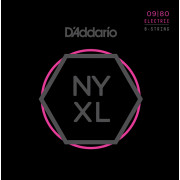 NYXL0980 NYXL Комплект струн для 8-струнной электрогитары, Super Light, 09-80, D'Addario