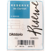 DCR0225 Reserve Трости для кларнета Bb, размер 2.5, 2шт., Rico
