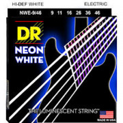 NWE-9/46 Neon White Комплект струн для электрогитары, никелированные, с покрытием, 9-46, DR