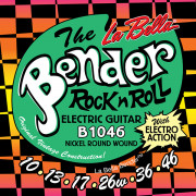 B1046 The Bender Regular Комплект струн для электрогитары, никелированные, 10-46, La Bella