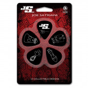 Набор медиаторов Planet Waves в коробке, Joe Satriani, чёрные, тонкие 0.46мм, 10 шт. (1CBK2-10JS) 
