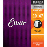 Струны Elixir NanoWeb 80/20 Bronze Acoustic 10-47 (11002)