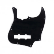 MX1302BK Защитная накладка бас-гитары Jazz Bass Modern Style, 3 слоя, черная, Musiclily