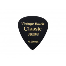 GP-07/05 Celluloid Vintage Classic Black Медиаторы 50шт, толщина 0.50мм, Pickboy