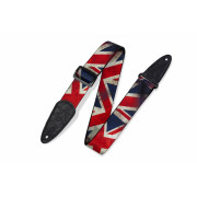 MDP-UK Print Series Ремень для гитары, полиэстер, британский флаг, Levy's