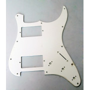 Панель (pickguard) для электрогитары H-H, однослойная, белая (H-1003B)