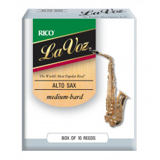 RJC10MH La Voz Трости для саксофона альт, средне-жесткие (Medium-Hard), 10шт в упаковке Rico