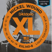 Струны D'Addario Nickel Wound 8-string 10-74 (EXL140-8)