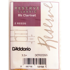 DCT02355 Reserve Classic Трости для кларнета Bb, размер 3.5+, 2шт., Rico