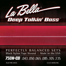 750N-CB Deep Talkin' Bass Комплект струн для 6-струнной бас-гитары, сталь/нейлон, 43-135, La Bella