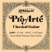 J4403 Pro-Arte Отдельная 3-я струна для классической гитары, нейлон, о.сильное натяжение, D'Addario