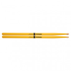 RBH595AW-YELLOW 5B Rebound Барабанные палочки, желтые, смещенный баланс, орех гикори, ProMark