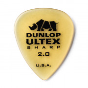 433R2.0 Ultex Sharp Медиаторы 72шт, толщина 2,0мм, Dunlop