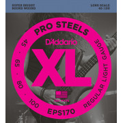 EPS170 ProSteels Комплект струн для бас-гитары, Light, 45-100, Long Scale, D'Addario