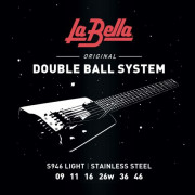 S946 Комплект струн для электрогитары без головки грифа, сталь, 9-46, La Bella