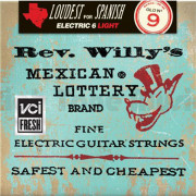 RWN0942 Rev. Willy's Lottery Комплект струн для электрогитары, никелированные, Light, 9-42, Dunlop