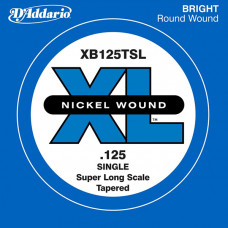 XB125TSL Nickel Wound Tapered Отдельная струна для бас-гитары, .125, Super Long Scale, D'Addario