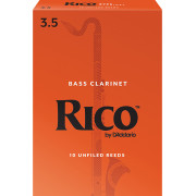 REA1035 Rico Трости для кларнета бас, размер 3.5, 10шт, Rico