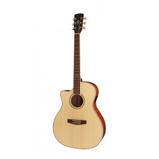 GA-FF-LH-NAT Grand Regal Series Электро-акустическая гитара, с вырезом, леворукая, натуральный, Cort