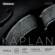 KV410-LM Kaplan Vivo Комплект струн для альта, среднее натяжение, Long Scale, D'Addario