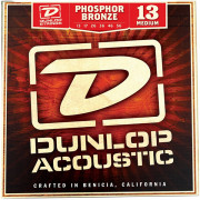 DAP1356 Комплект струн для акустической гитары, фосф.бронза, Medium, 13-56, Dunlop