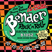 B1052 The Bender L.Top/H.Bottom Комплект струн для электрогитары, никелированные, 10-52, La Bella