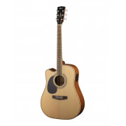 AD880CE-LH-WBAG-NS Standard Series Электро-акустическая гитара, леворукая, с вырезом, с чехлом, Cort