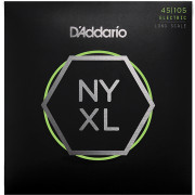 NYXL45105 NYXL Комплект струн для бас-гитары, Long Scale, L Top/Med Bottom, 45-105, D'Addario