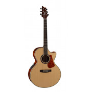 NDX-20-NAT NDX Series Электро-акустическая гитара, с вырезом, цвет натуральный глянцевый, Cort