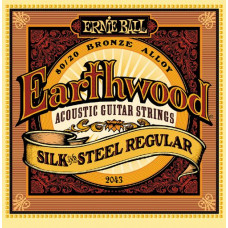P02043 Earthwood Silk & Steel Regular Струны для акустической гитары сталь+шелк 13-56 Ernie Ball